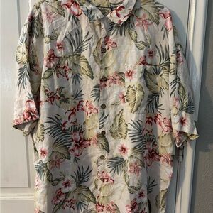 Men's Pusser’s Floral Short-Sleeve Button-Down Shirt - Hawaiian Print